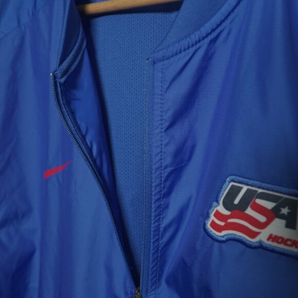 NIKE TEAM USA HOCKEY WARM UP SPRING PULL OVER JACKET QUARTER ZIP - Picture 11 of 16